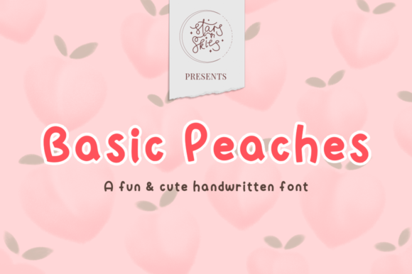 Basic Peaches Font - Featured Image