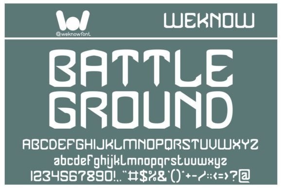 Battle Ground Font - Featured Image