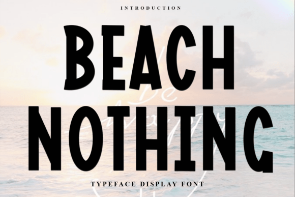 Beach Nothing Font - Featured Image