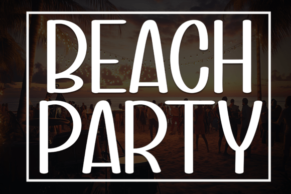 Beach Party Font - Featured Image