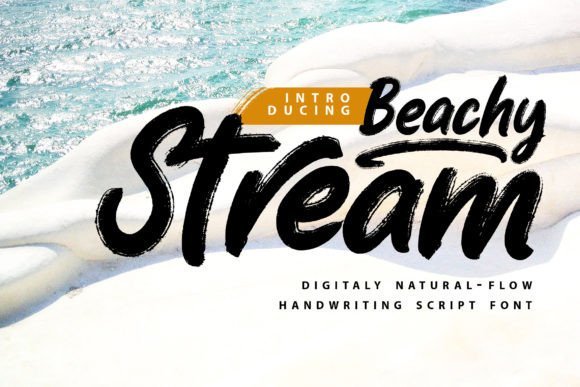 Beachy Stream Font - Featured Image