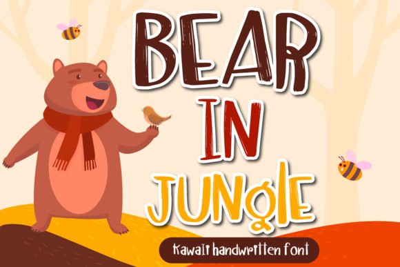 Bear in Jungle Font - Featured Image