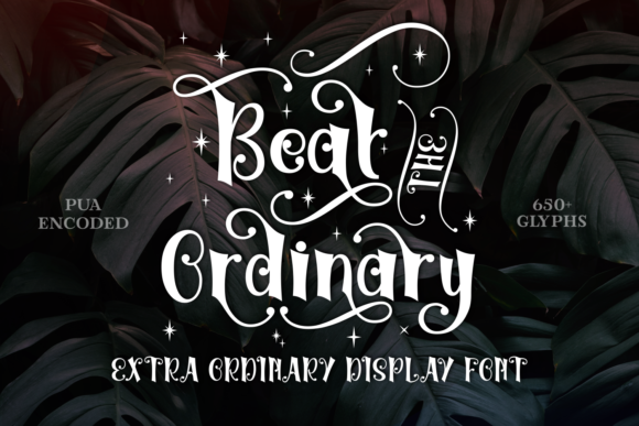 Beat the Ordinary Font - Featured Image