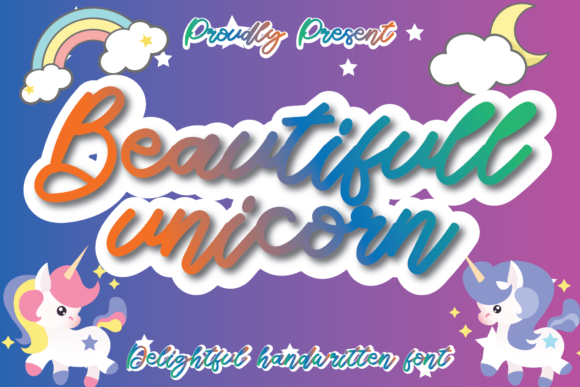 Beautifull Unicorn Font - Featured Image
