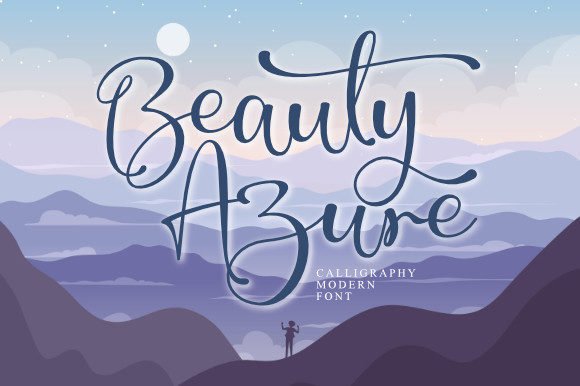 Beauty Azure Font - Featured Image