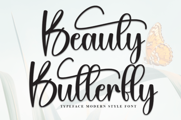 Beauty Butterfly Font - Featured Image