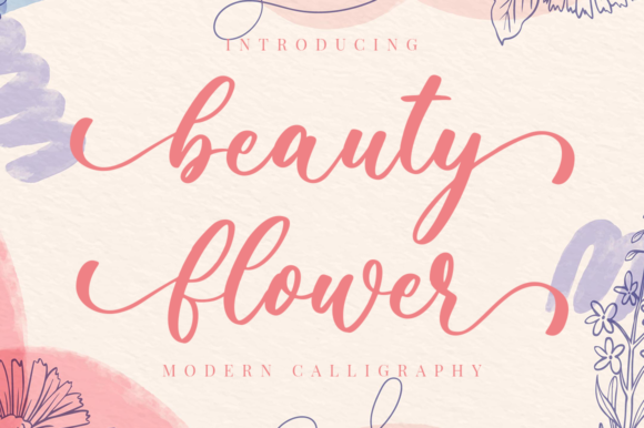 Beauty Flower Font - Featured Image