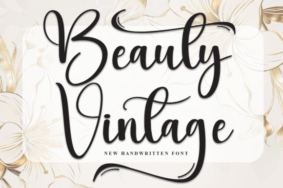 Beauty Vintage Font - Featured Image