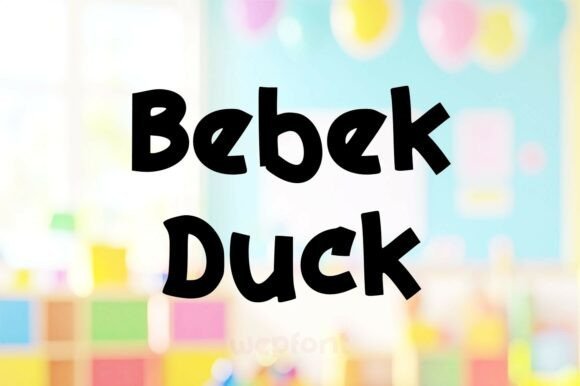 Bebek Duck Font - Featured Image