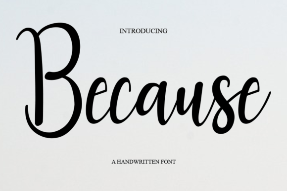 Because Font - Featured Image