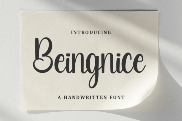 Beingnice Font - Featured Image