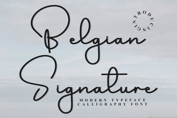 Belgian Signature Font - Featured Image