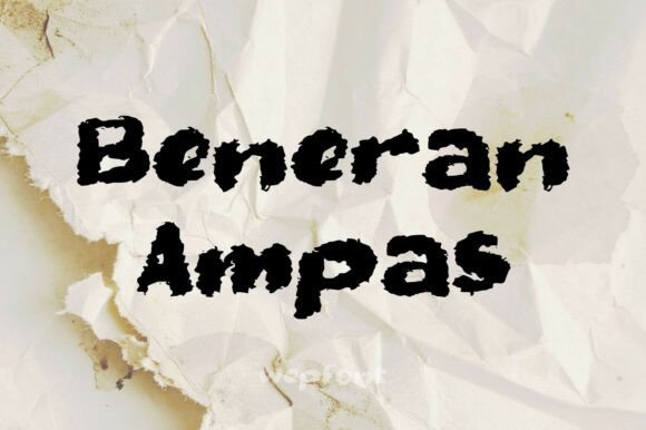 Beneran Ampas Font - Featured Image