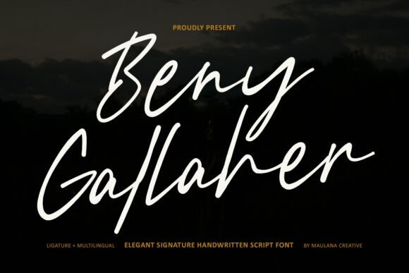 Beny Gallaher Font - Featured Image