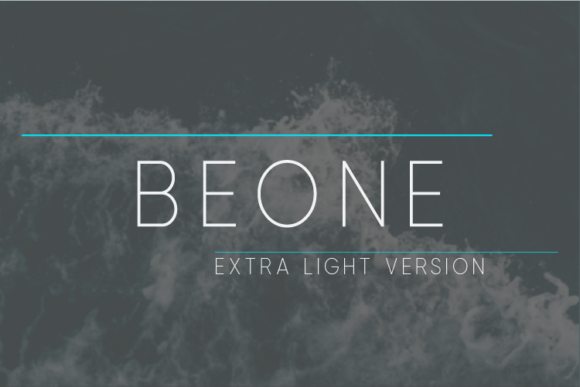 Beone Extra Light Font - Featured Image