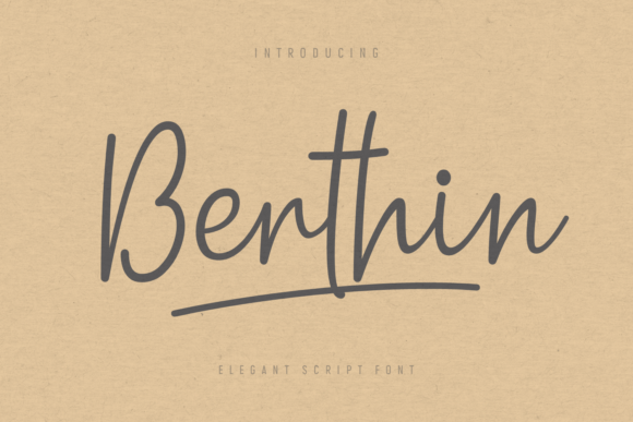 Berthin Font - Featured Image