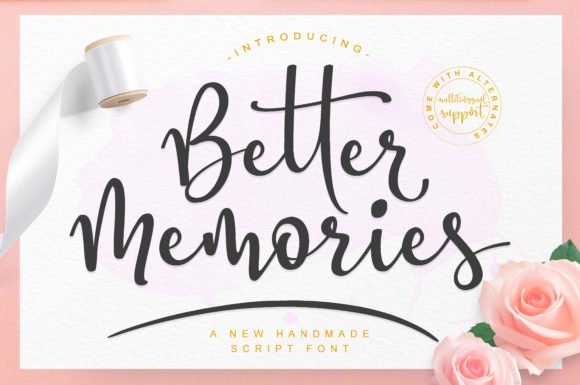 Better Memories Font - Featured Image