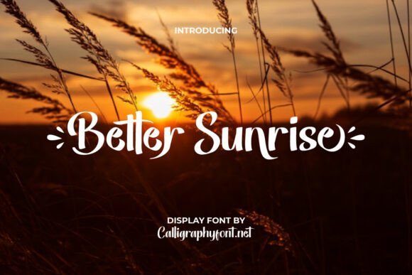 Better Sunrise Font - Featured Image