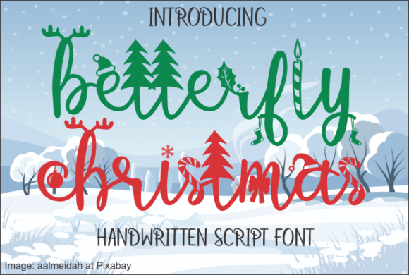 Betterfly Christmas Font - Featured Image