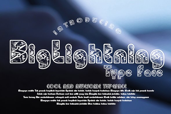BigLightning Font - Featured Image