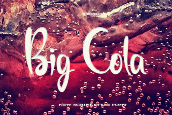 Big Cola Font - Featured Image
