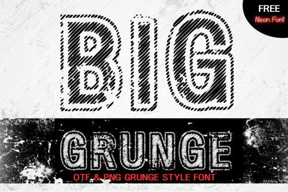 Big Grunge Font - Featured Image