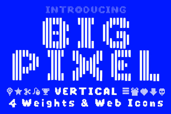 Big Pixel Vertical Font - Featured Image