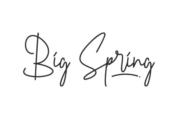 Big Spring Font - Featured Image
