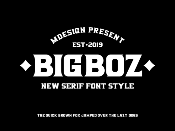 Bigboz Font - Featured Image