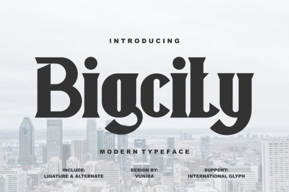 Bigcity Font - Featured Image