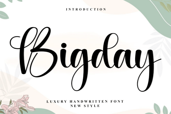 Bigday Font - Featured Image