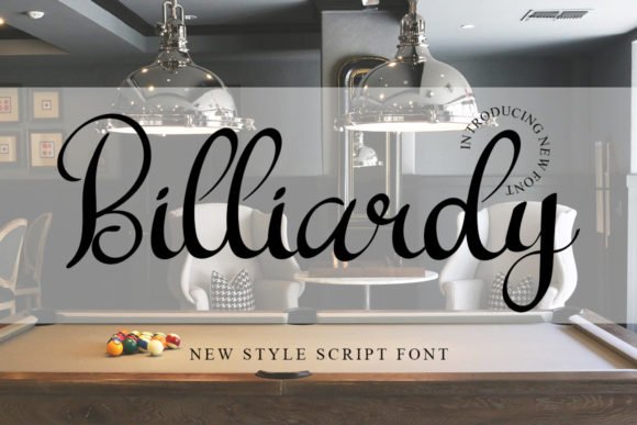 Billiardy Font - Featured Image