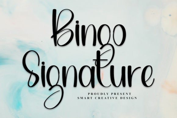 Bingo Signature Font - Featured Image