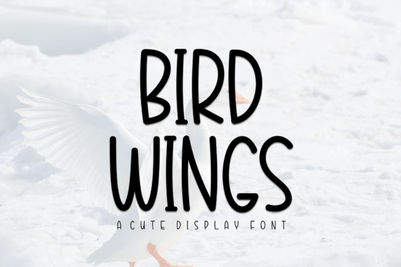 Bird Wings Font - Featured Image