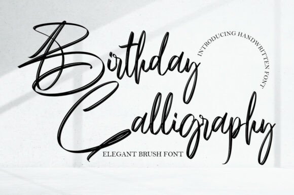 Birthday Calligraphy Font - Featured Image