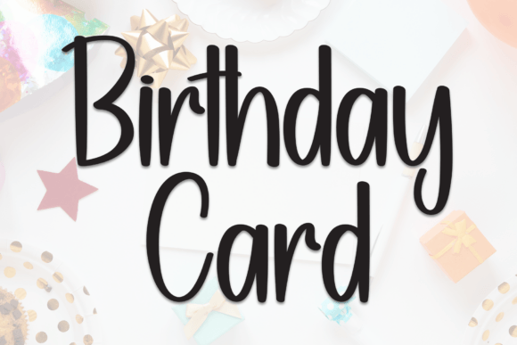 Birthday Card Font - Featured Image