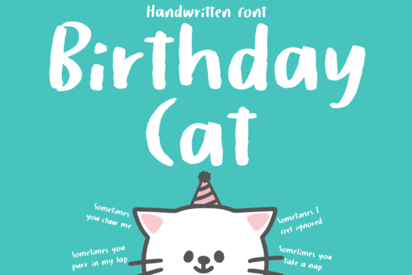 Birthday Cat Font - Featured Image