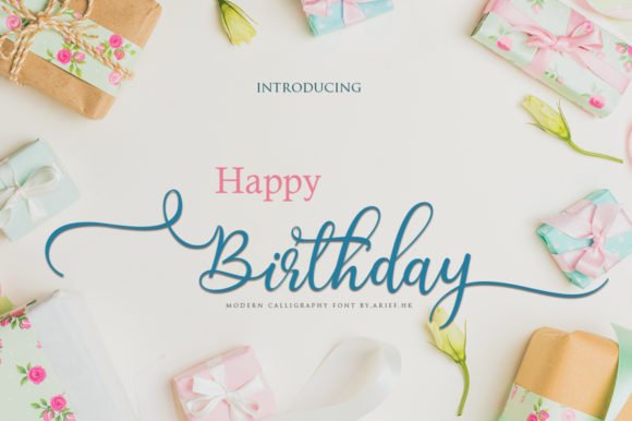 Birthday Font - Featured Image