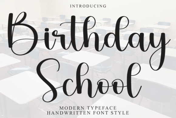 Birthday School Font - Featured Image