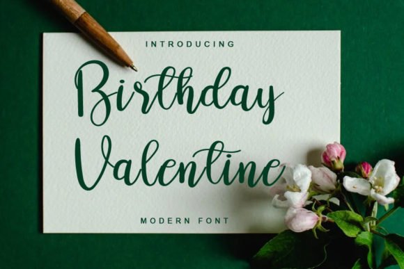 Birthday Valentine Font - Featured Image