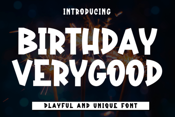 Birthday Verygood Font - Featured Image