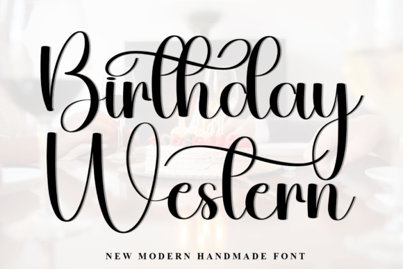 Birthday Western Font - Featured Image
