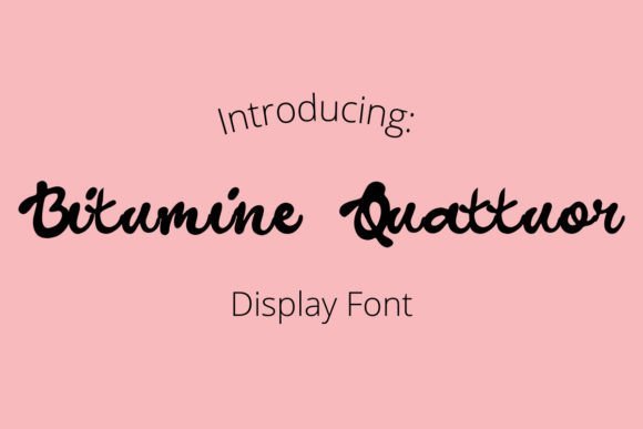 Bitumine Quattuor Font - Featured Image