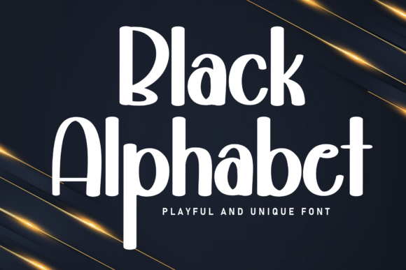 Black Alphabet Font - Featured Image