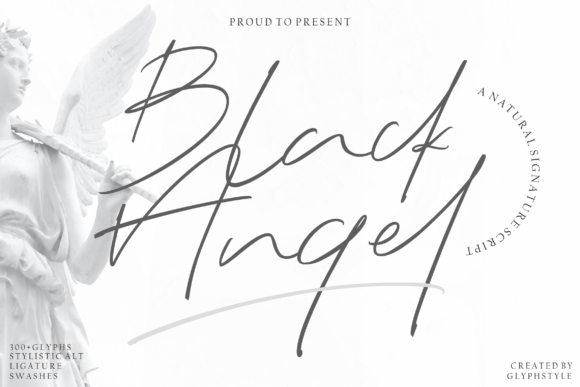 Black Angel Font - Featured Image