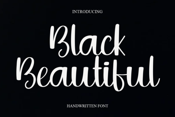 Black Beautiful Font - Featured Image