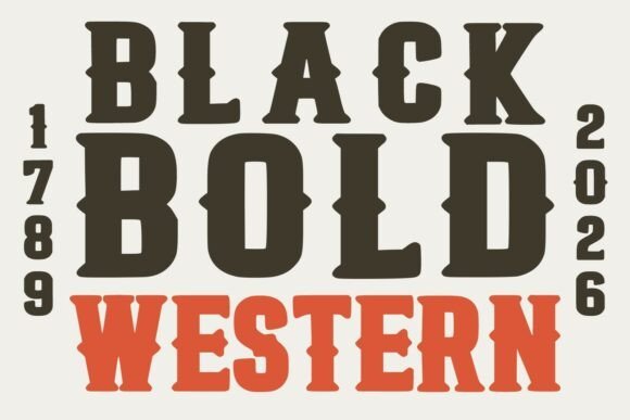 Black Bold Western Font - Featured Image
