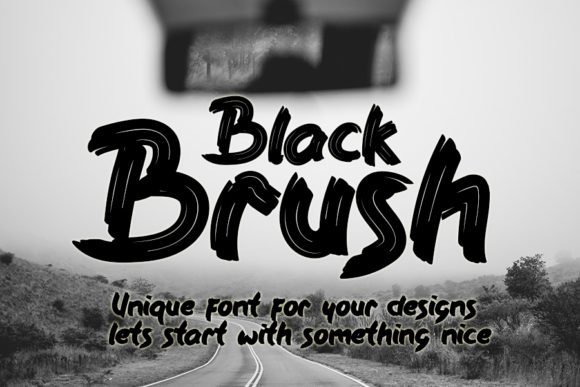 Black Brush Font - Featured Image