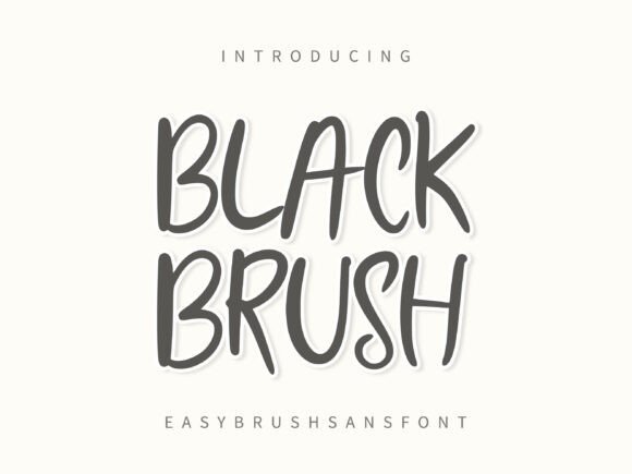 Black Brush Font - Featured Image
