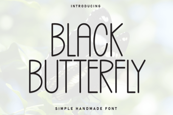 Black Butterfly Font - Featured Image